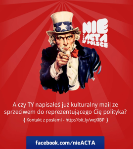 Nie dla ACTA w Polsce